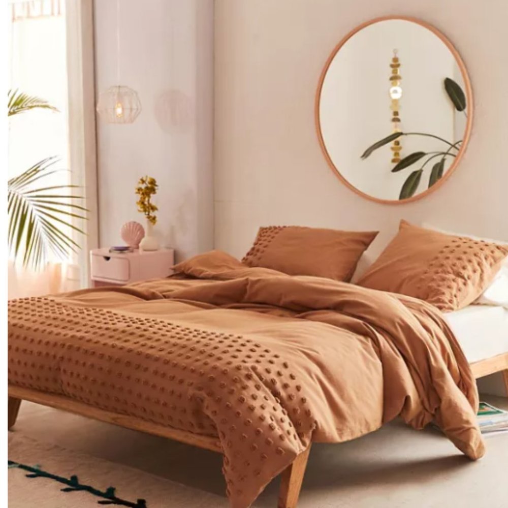 Urban Outfitters Tufted Dot Duvet Cover & Sham Set
